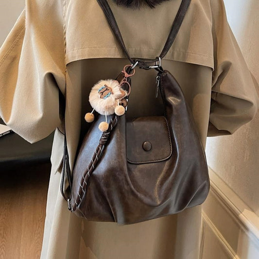 Amoria Retro Large-Capacity Shoulder Tote Bag