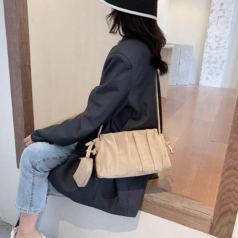 Amoria Bags Lotus Folded Small Square Shoulder Bag