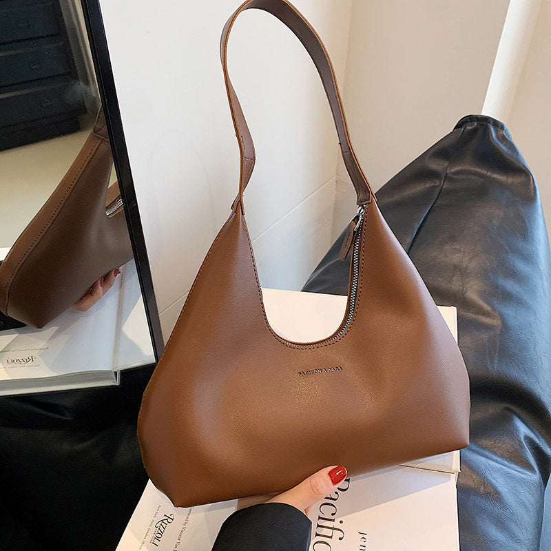 Fashion & Bags Retro Minimalist PU Leather Shoulder Bag