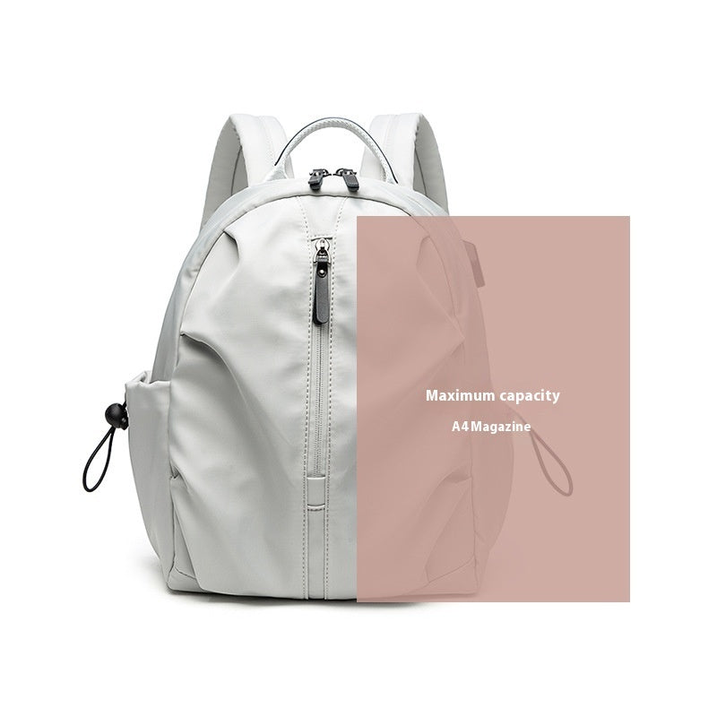 Amoria Bags Oxford Backpack with Zipper Closure