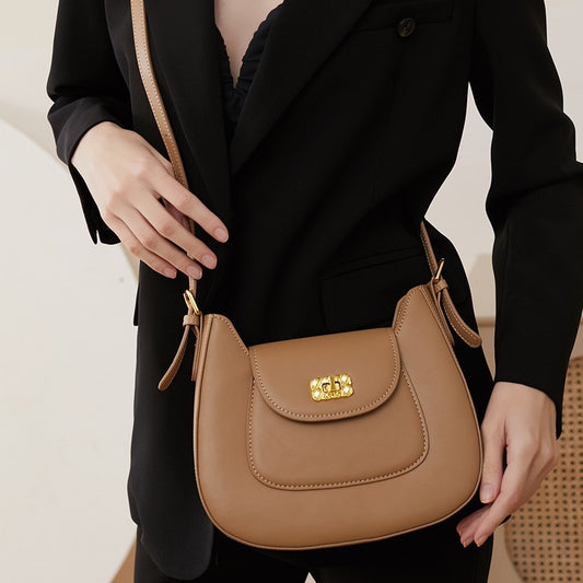 Amoria Bags Alice Genuine Leather Saddle Shoulder Bag