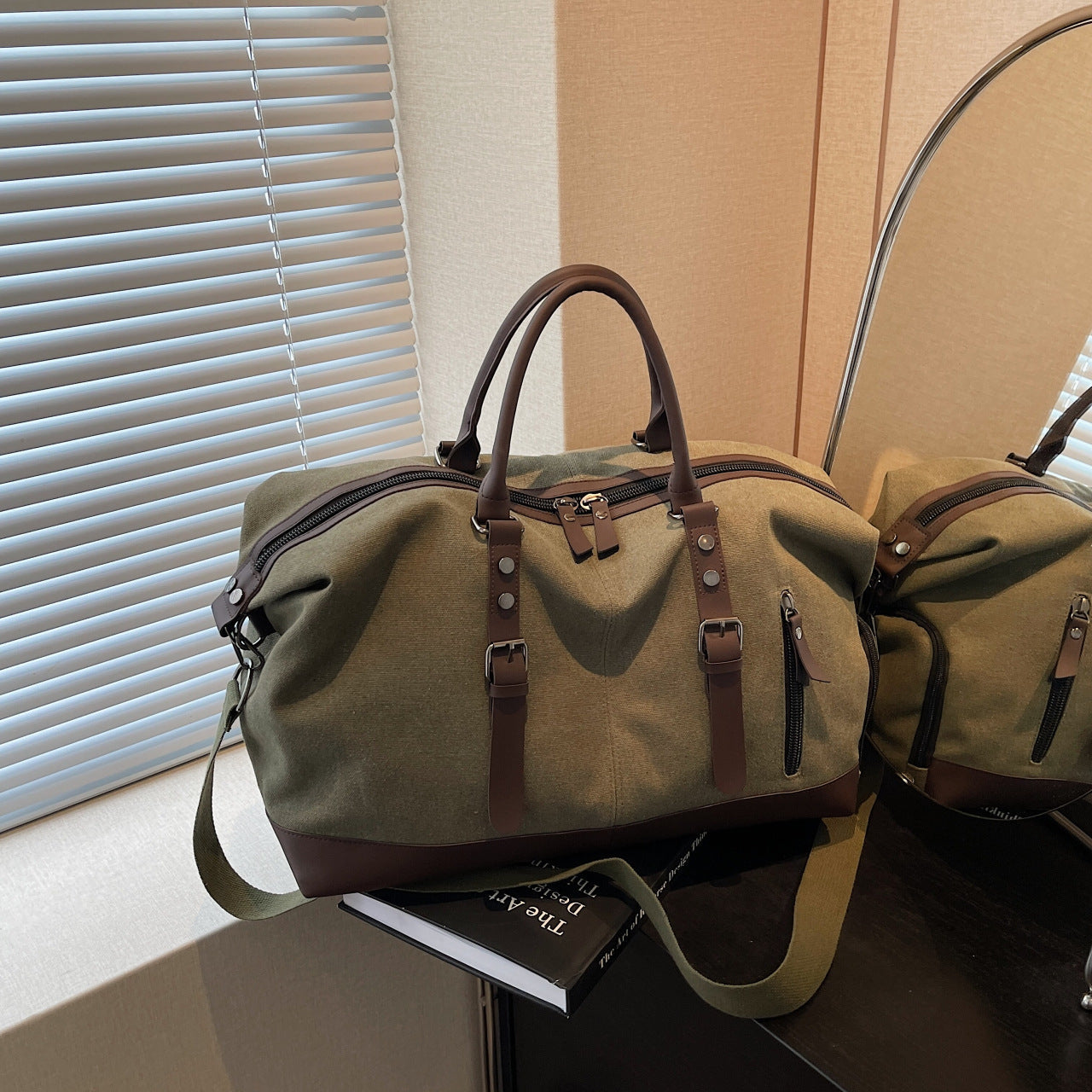 Amoria Bags Duffel Bag with Handles and Shoulder Strap