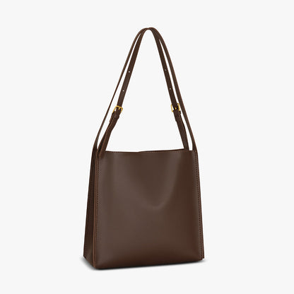 Amoria Bags Ava Shoulder Bag – Black Vegan Leather