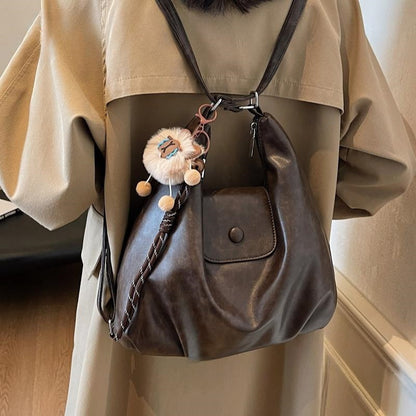 Amoria Retro Large-Capacity Shoulder Tote Bag