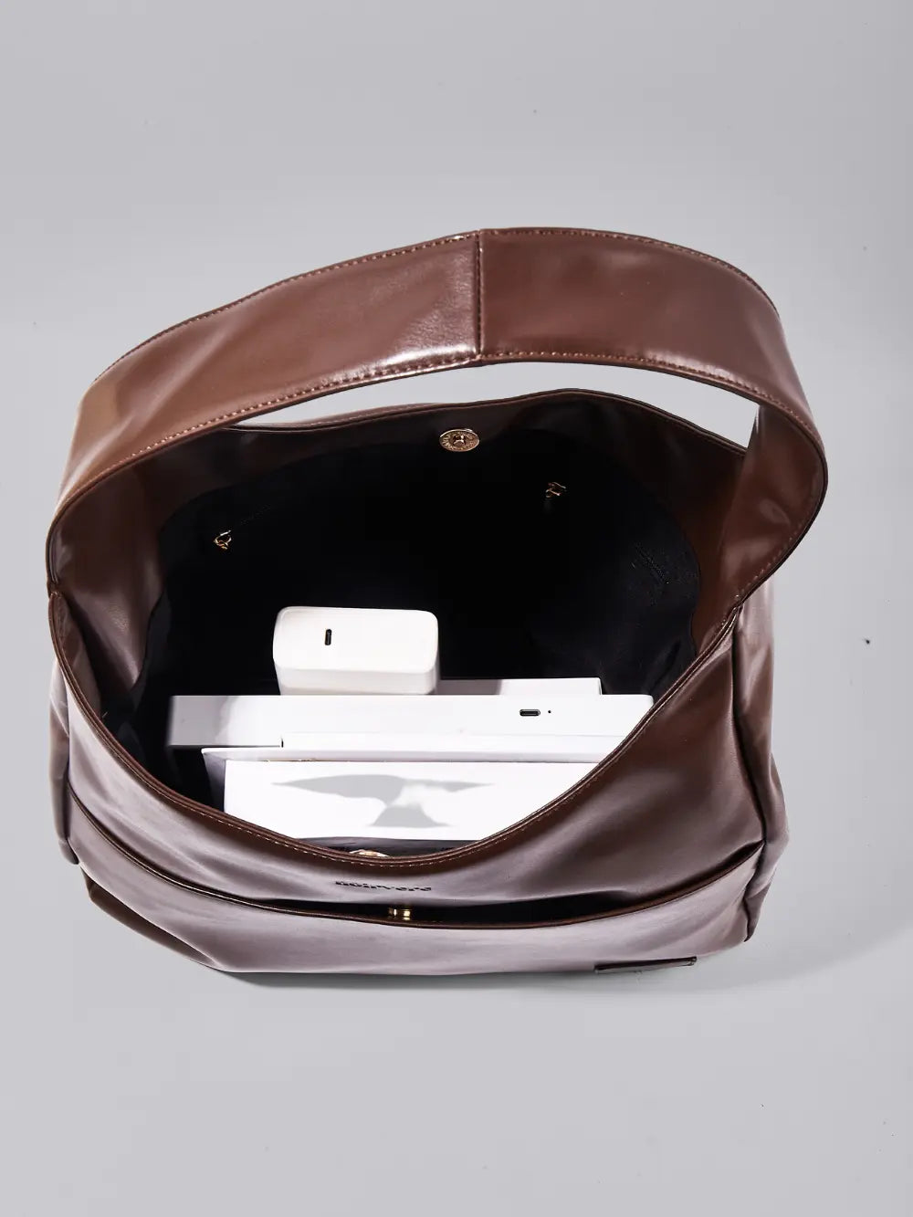 Amoria Bags Everyday BB Shoulder Bag – Black Vegan Leather