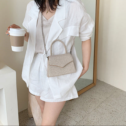 Amoria Bags Glossy Chain Mini Crossbody Shoulder Bag