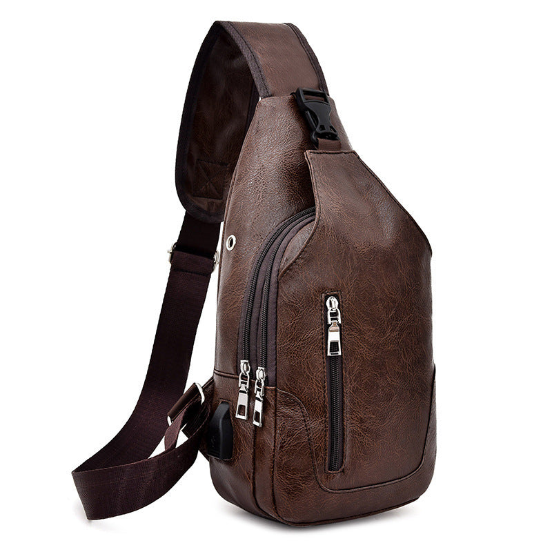 Amoria Bags Vertical Sling Bag with Adjustable Strap and Multi Compartments
