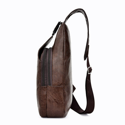 Amoria Bags Vertical Sling Bag with Adjustable Strap and Multi Compartments