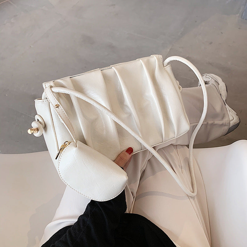 Amoria Bags Lotus Folded Small Square Shoulder Bag