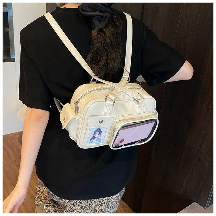 Amoria Bags Transparent Crossbody Backpack