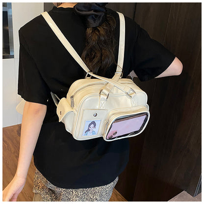Amoria Bags Transparent Crossbody Backpack