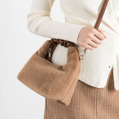 Amoria Bags Capiba Soft Plush Shoulder Bag