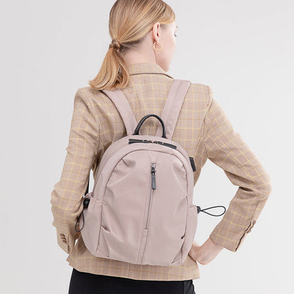 Amoria Bags Oxford Backpack with Zipper Closure