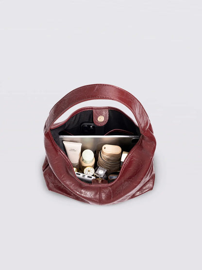 Amoria Bags Scarlett Distressed Leather Tote – Brown