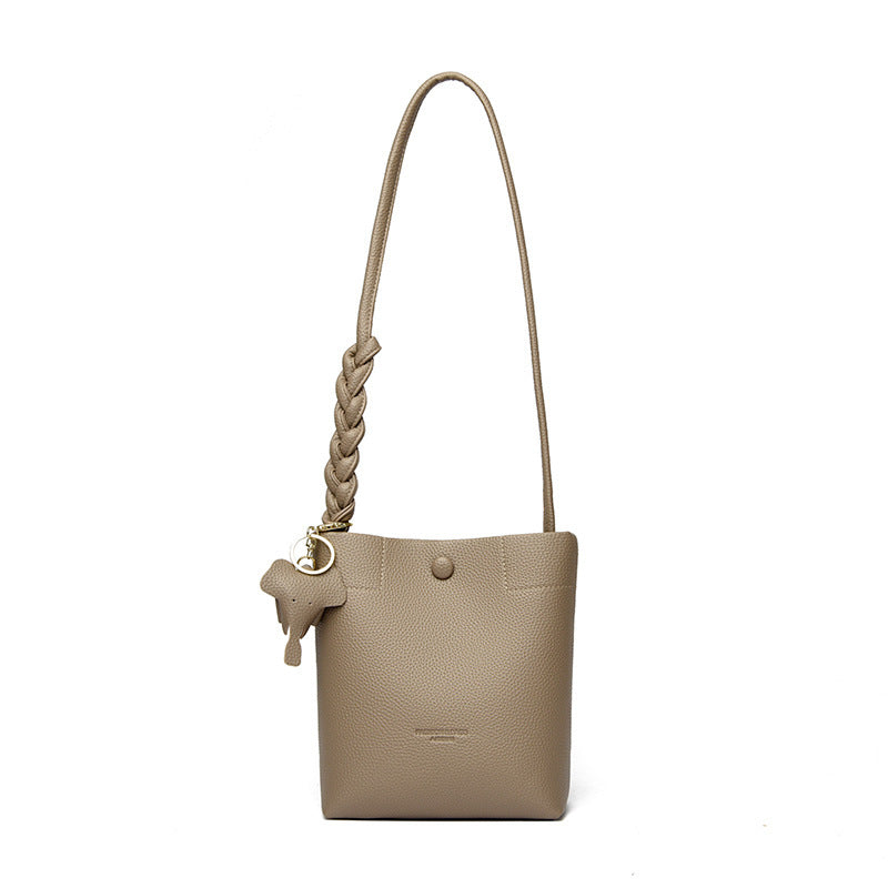 Amoria Bags Crossbody Bag with Braided Strap Detail
