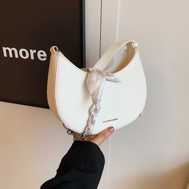 Amoria Bags Retro PU Leather Saddle Shoulder Bag