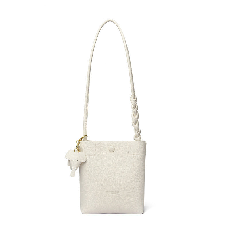 Amoria Bags Crossbody Bag with Braided Strap Detail
