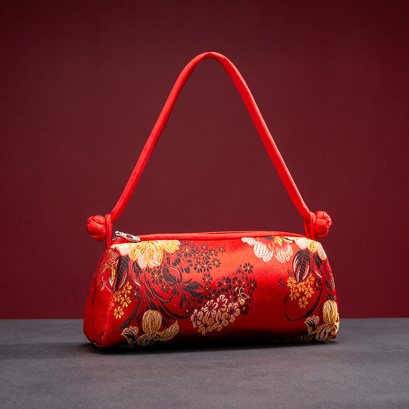 Amoria Bags Vintage Silk Ladies Hand Bag
