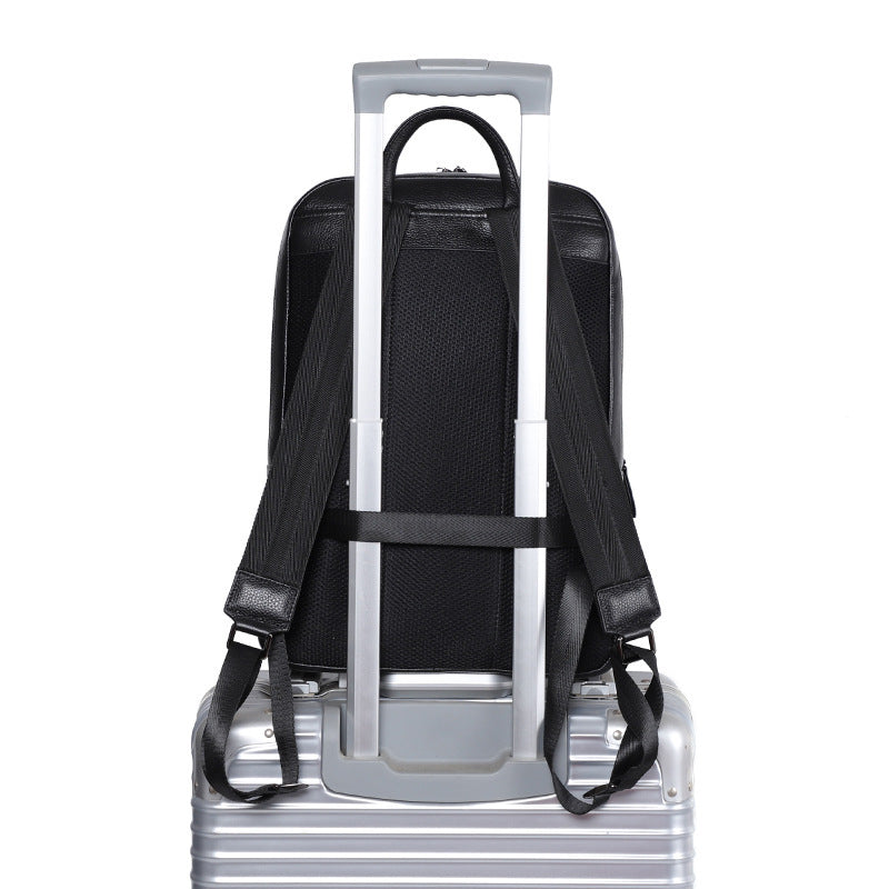 Amoria Bags Avery Men’s Leather Multi-Compartment Business Backpack