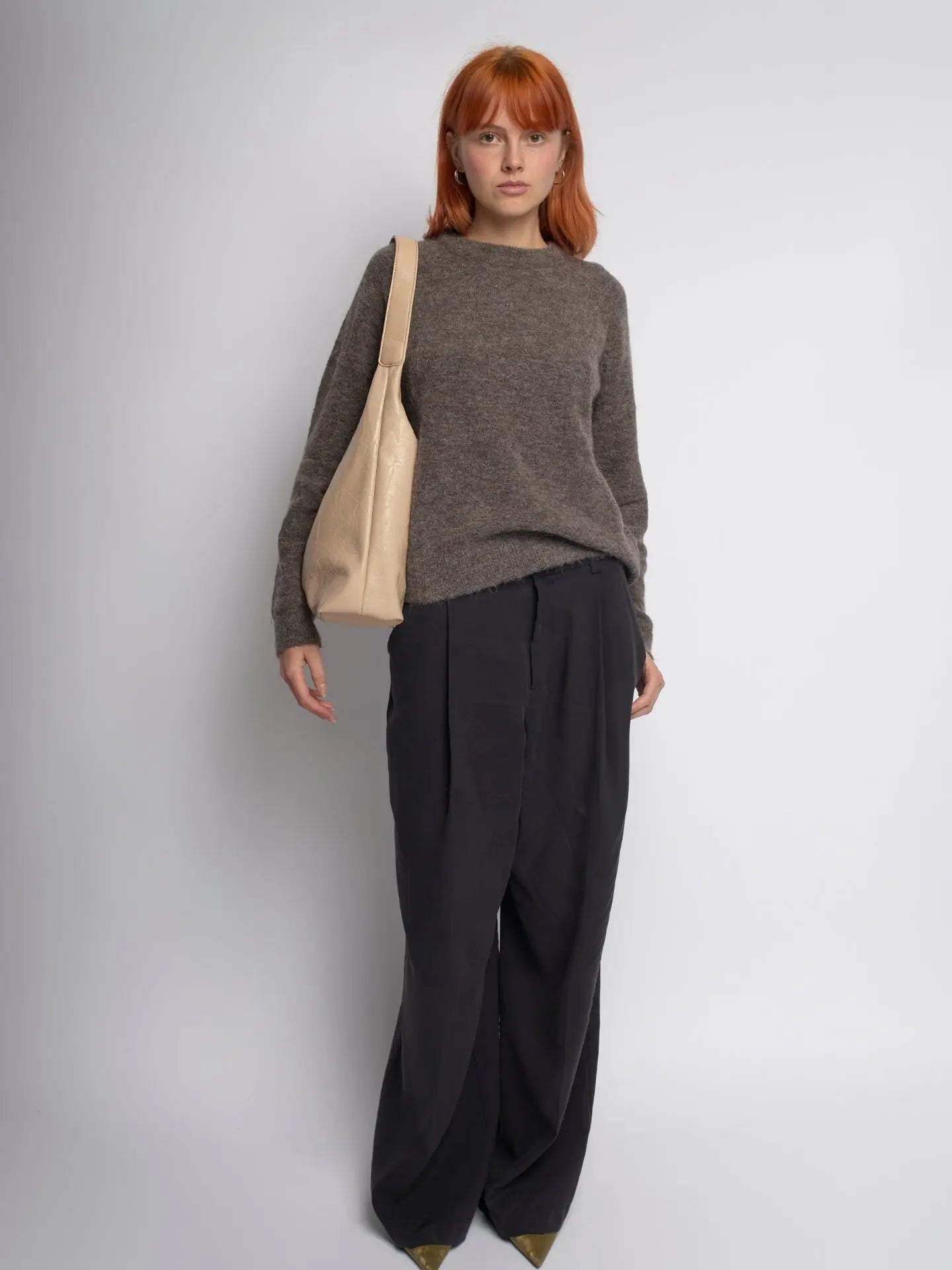 Amoria Bags Scarlett Distressed Leather Tote – Brown