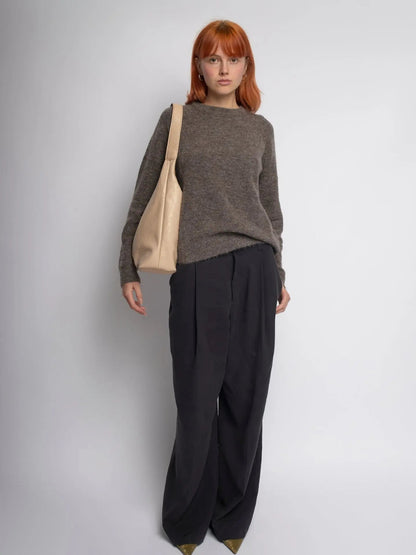 Amoria Bags Scarlett Distressed Leather Tote – Brown