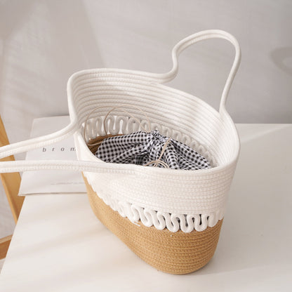 Amoria Bags Emirat Braided Cotton Woven Shoulder Bag