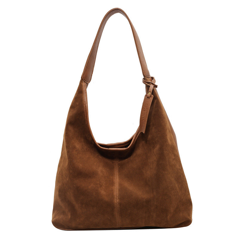 Amoria Bags Aspen Retro Suede Stitching Shoulder Bag