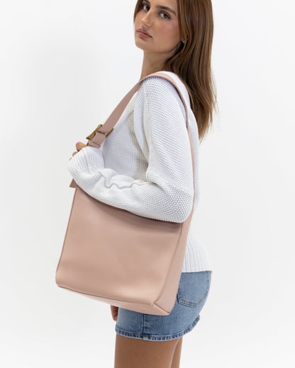 Amoria Bags Julie Shoulder Bag – Black Vegan Leather