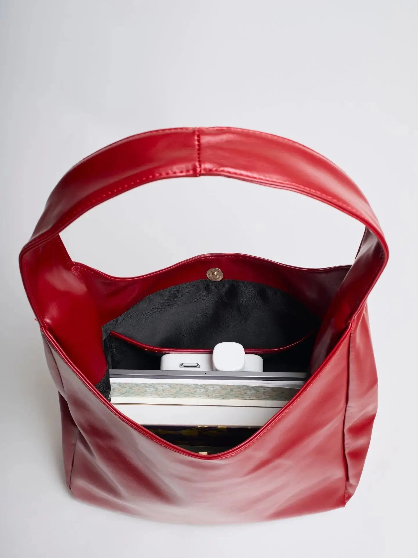 Amoria Bags Everyday BB Shoulder Bag – Black Vegan Leather