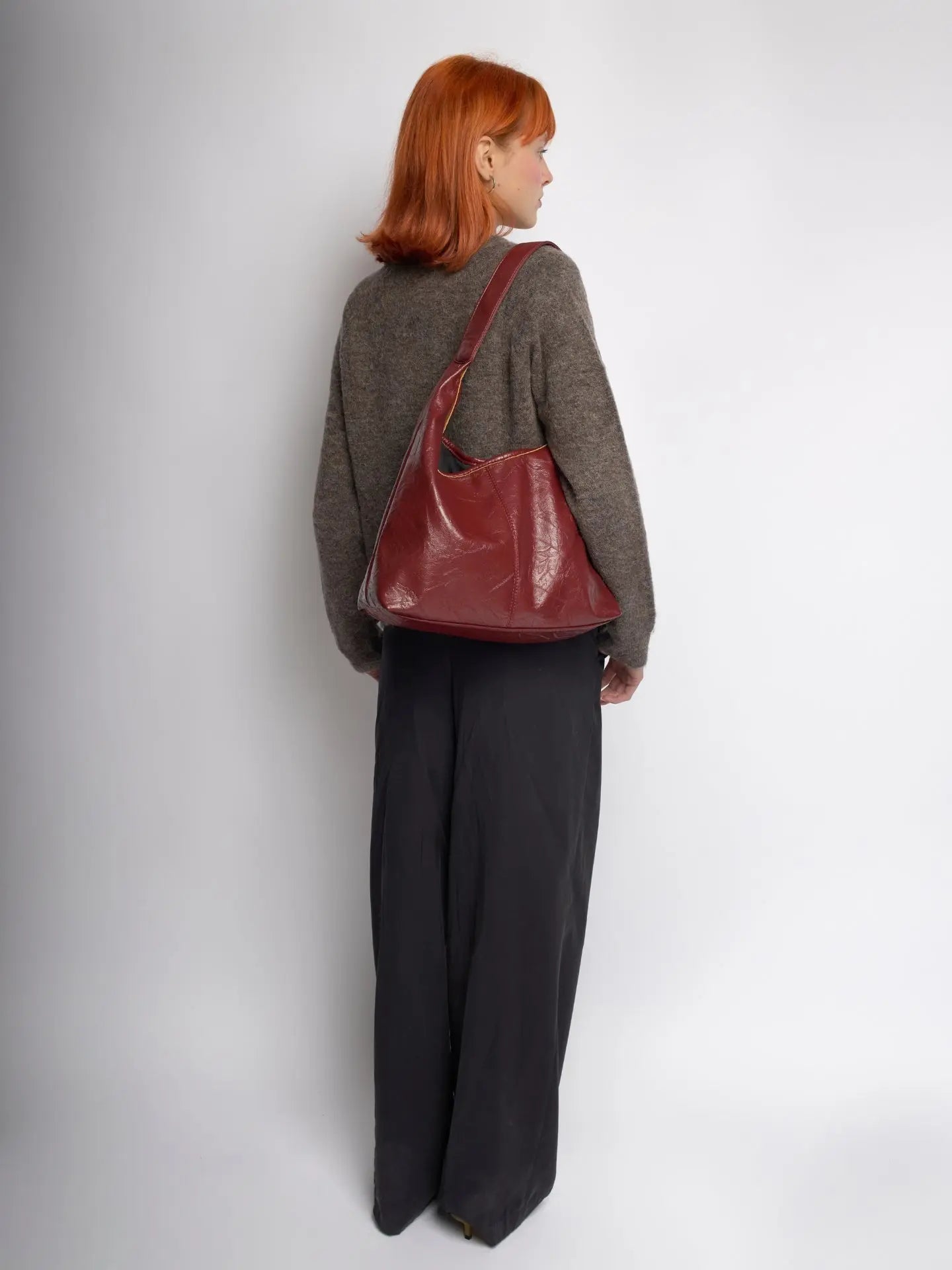 Amoria Bags Scarlett Distressed Leather Tote – Brown