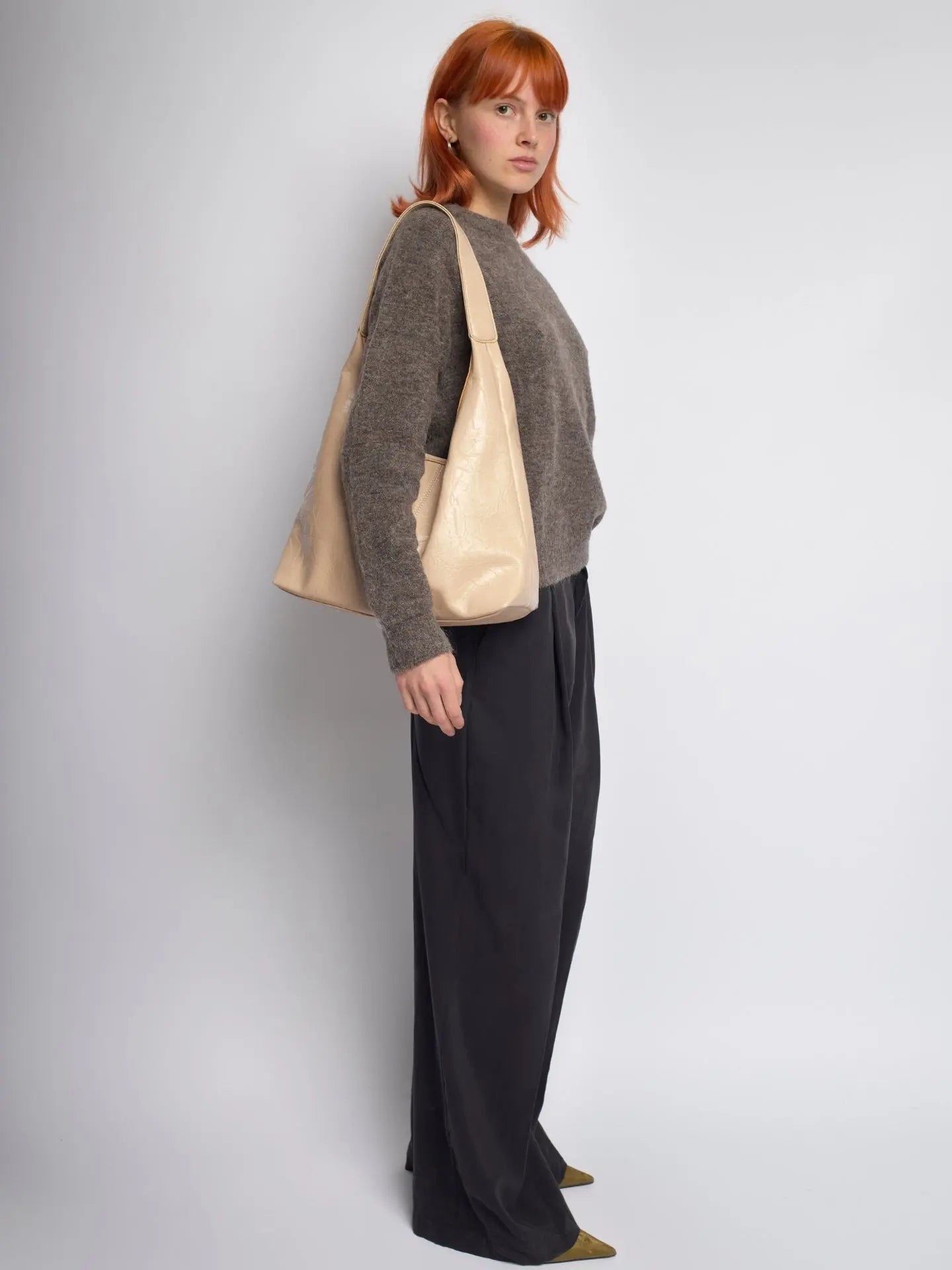 Amoria Bags Scarlett Distressed Leather Tote – Brown