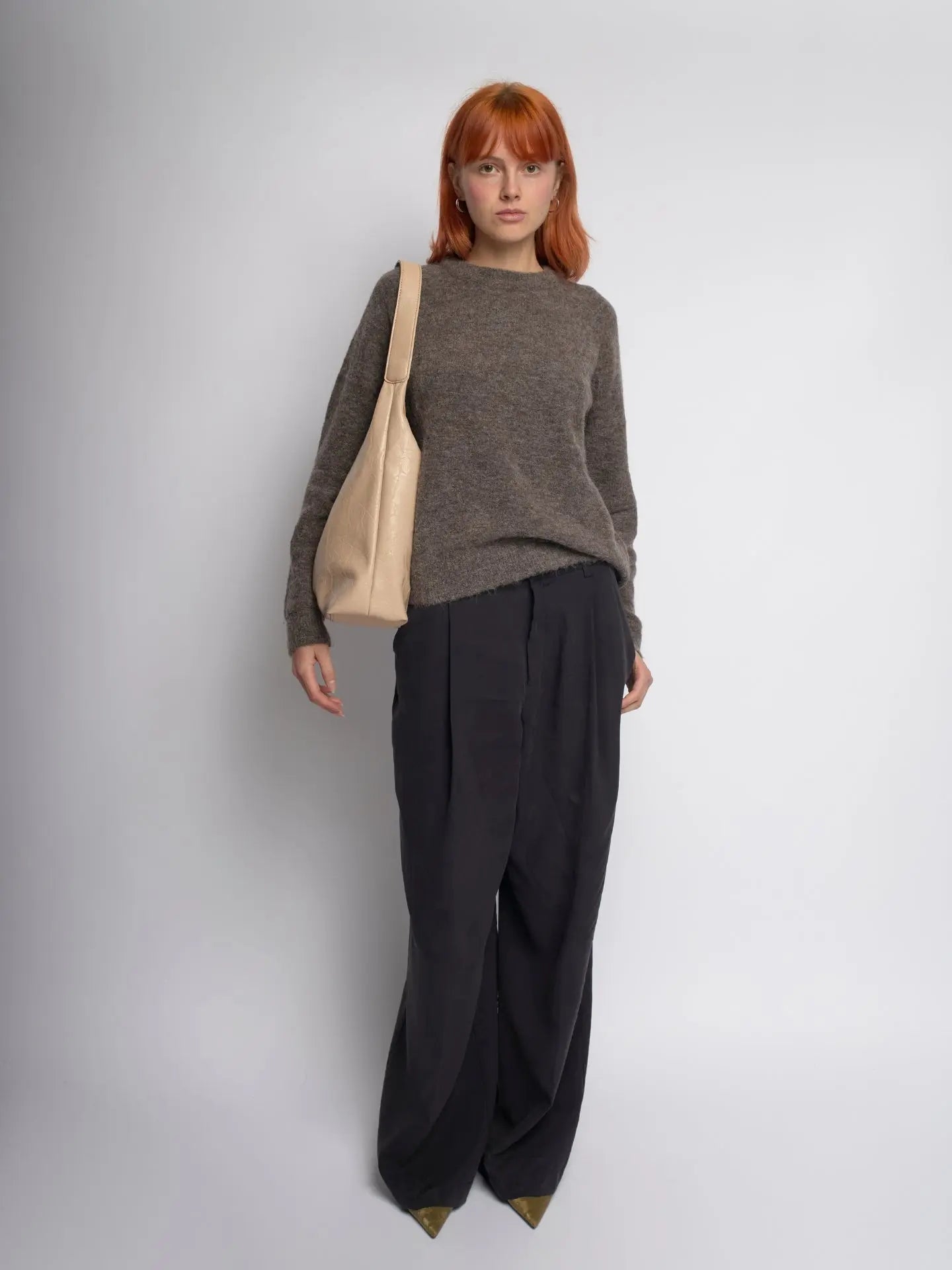 Amoria Bags Scarlett Distressed Leather Tote – Brown