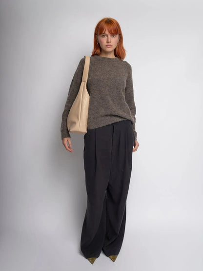 Amoria Bags Scarlett Distressed Leather Tote – Brown