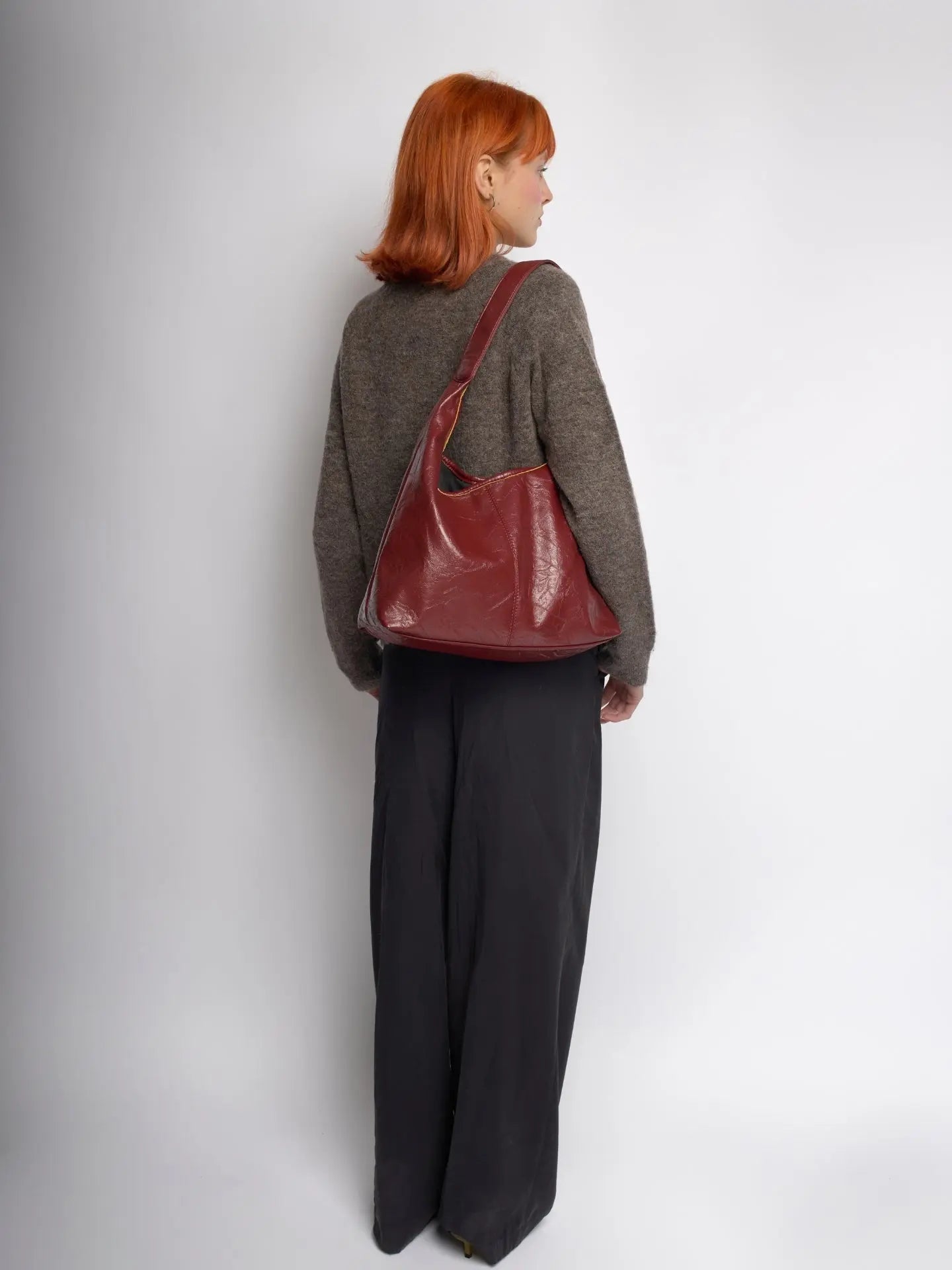 Amoria Bags Scarlett Distressed Leather Tote – Brown