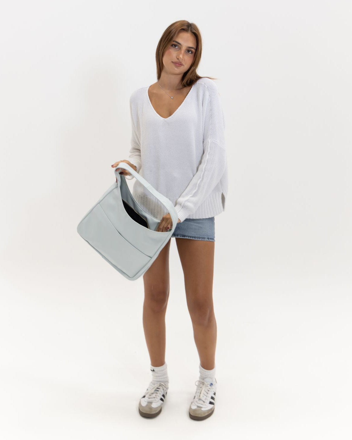 Amoria Bags Maya Shoulder Bag – Black Vegan Leather