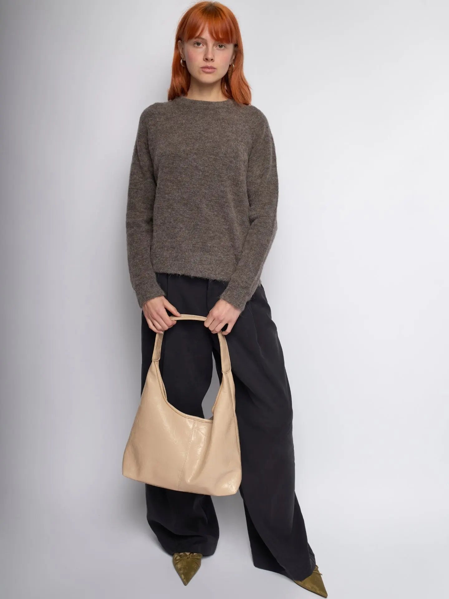 Amoria Bags Scarlett Distressed Leather Tote – Brown