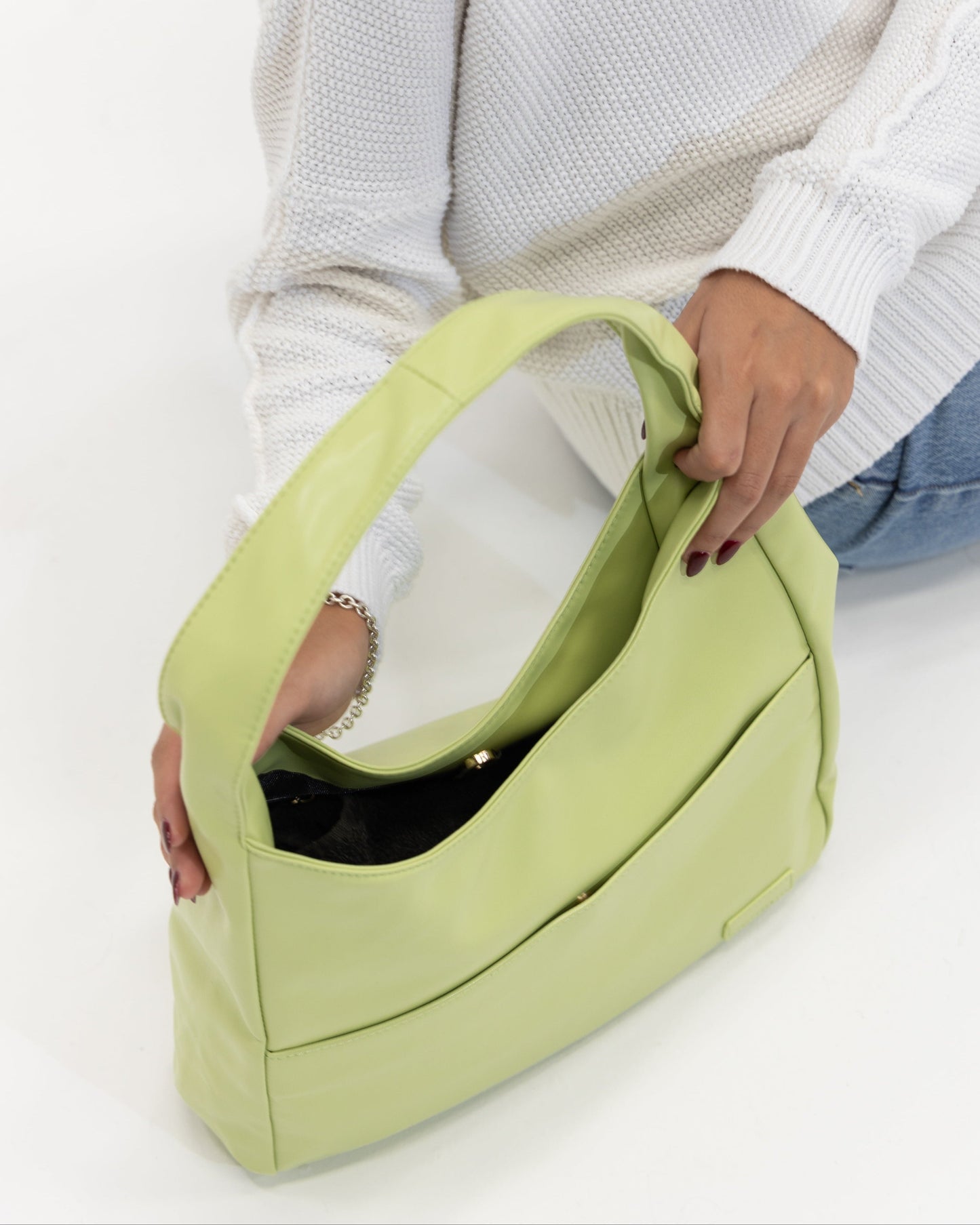 Amoria Bags Maya Shoulder Bag – Black Vegan Leather