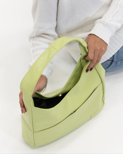 Amoria Bags Maya Shoulder Bag – Black Vegan Leather