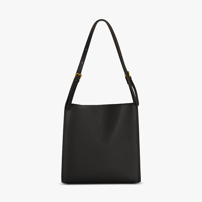 Amoria Bags Ava Shoulder Bag – Black Vegan Leather