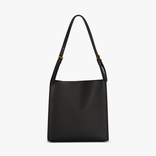 Amoria Bags Ava Shoulder Bag – Black Vegan Leather