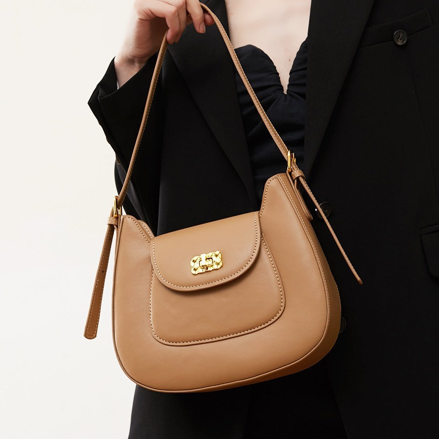 Amoria Bags Alice Genuine Leather Saddle Shoulder Bag