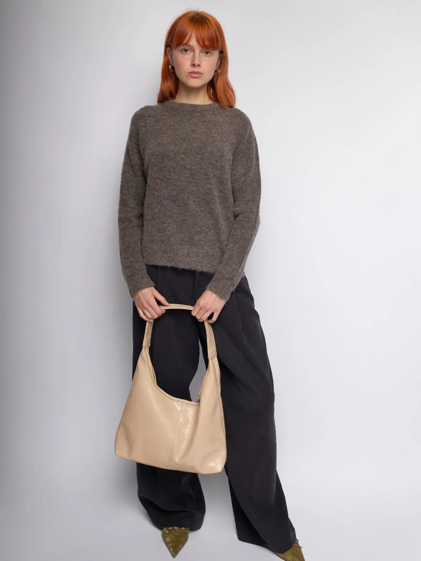 Amoria Bags Scarlett Distressed Leather Tote – Brown