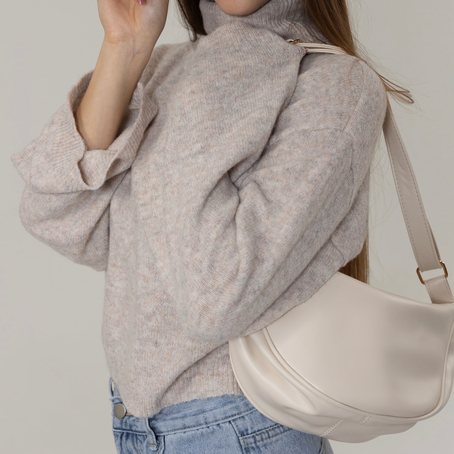 Amoria Bags Hannah Shoulder Bag – Black Vegan Leather