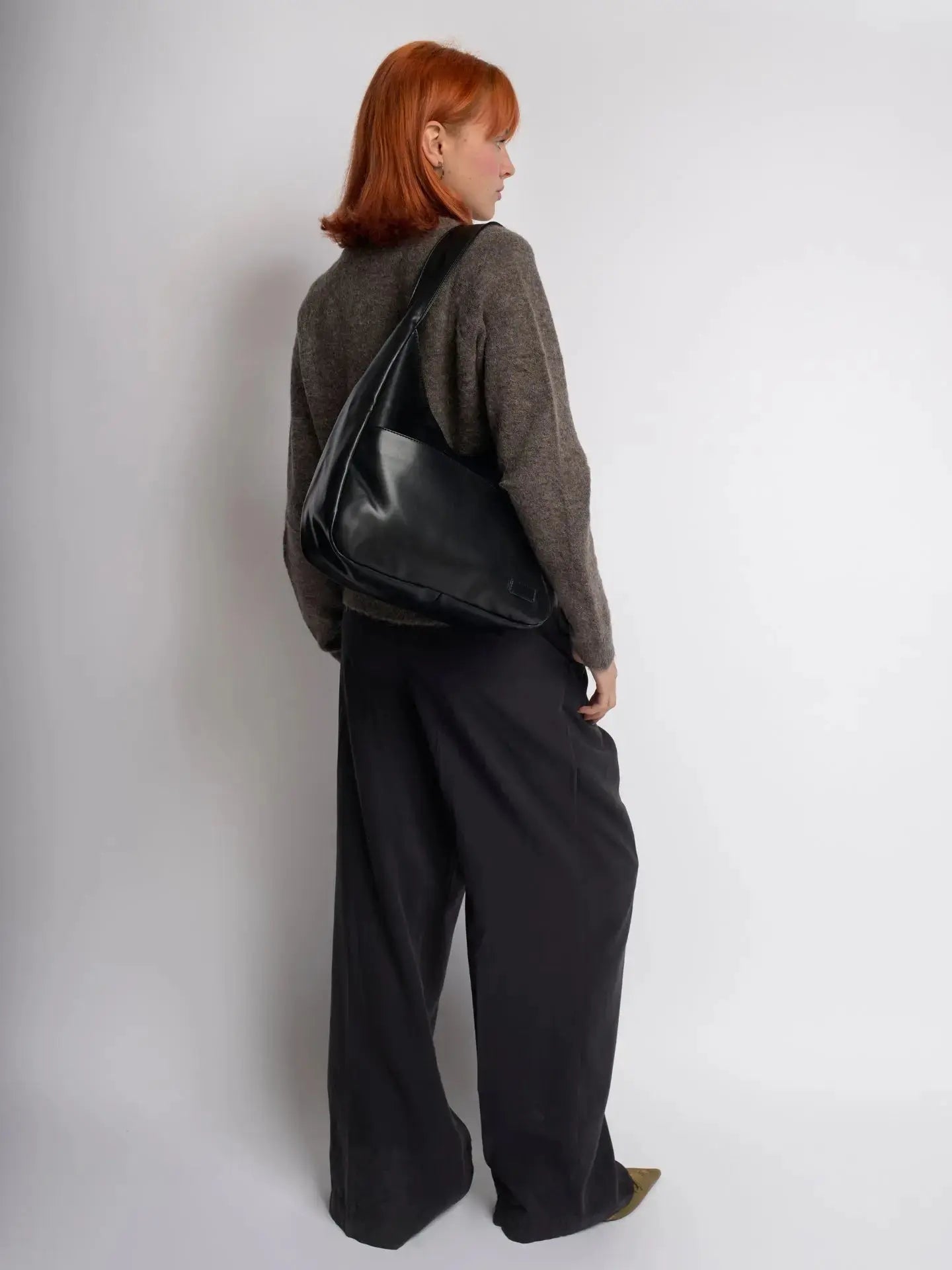 Amoria Bags Everyday BB Shoulder Bag – Black Vegan Leather