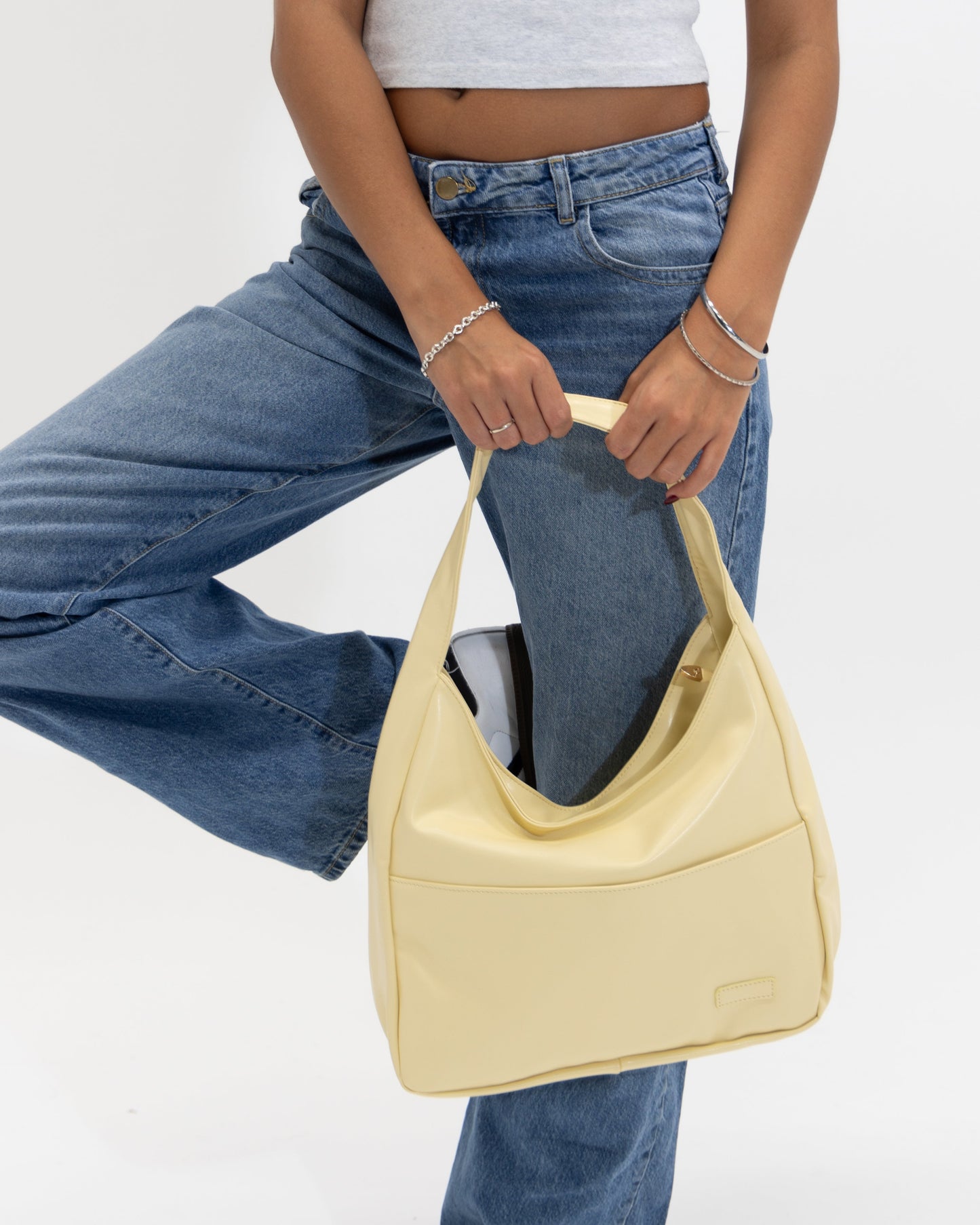 Amoria Bags Maya Shoulder Bag – Black Vegan Leather