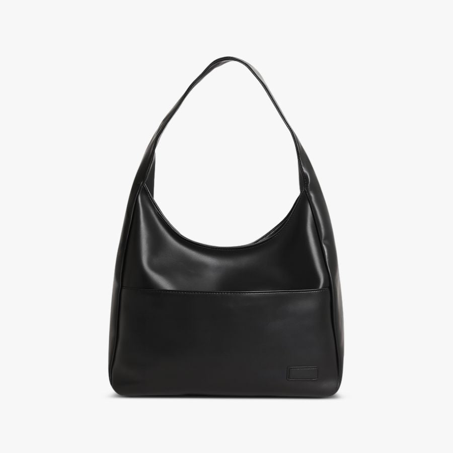 Amoria Bags Maya Shoulder Bag – Black Vegan Leather