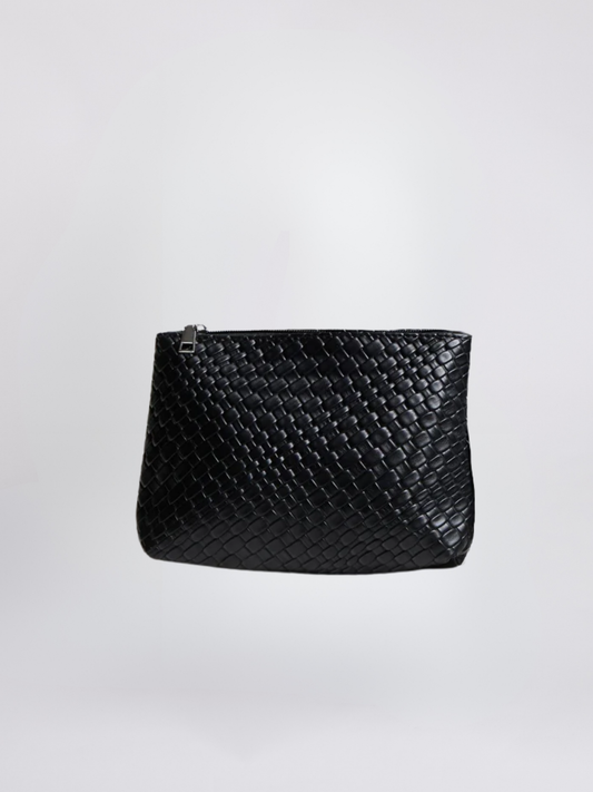 Amoria Bags Chic Constance Mini Pouch – Black Vegan Leather