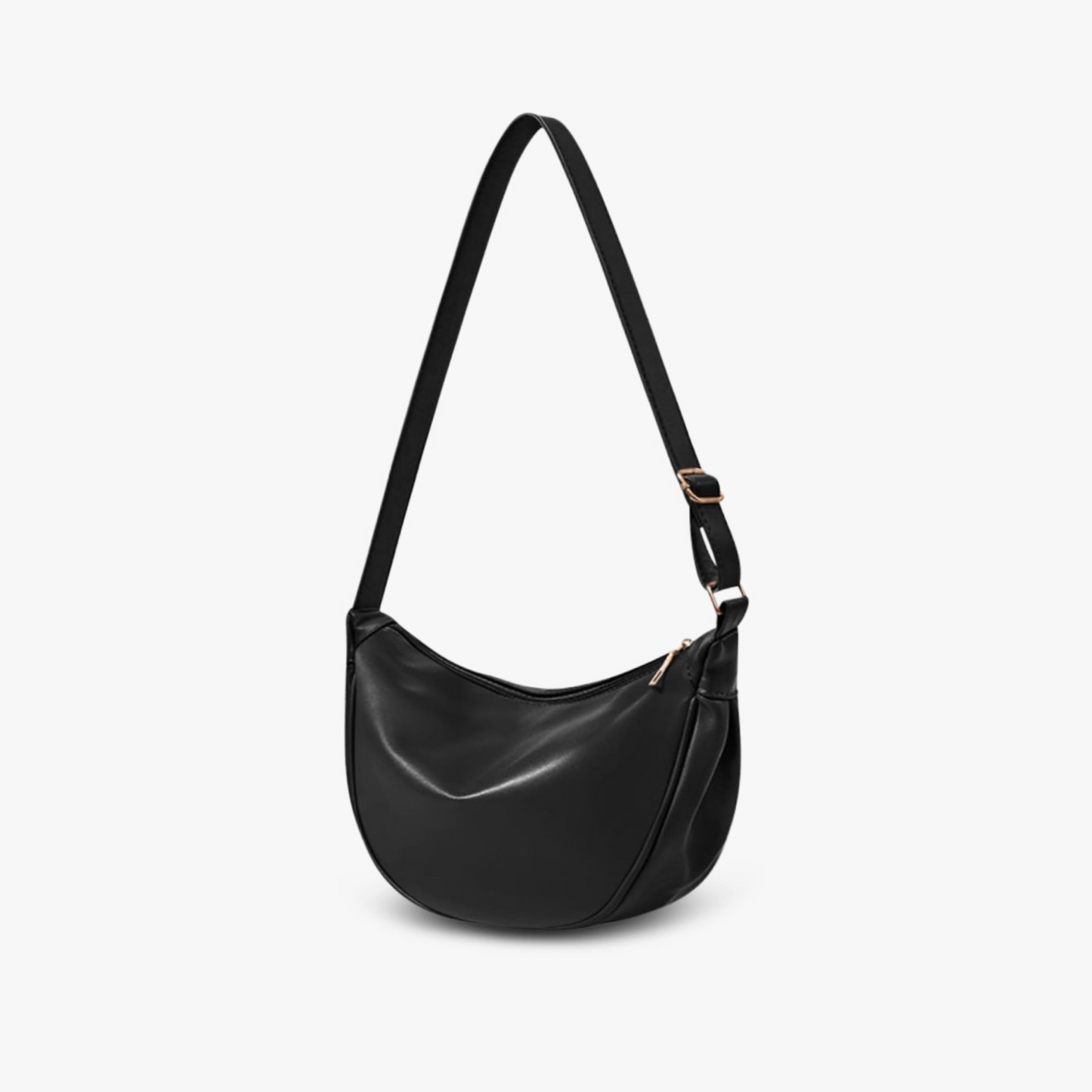 Amoria Bags Hannah Shoulder Bag – Black Vegan Leather
