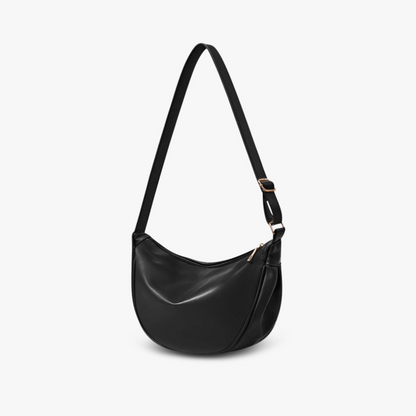 Amoria Bags Hannah Shoulder Bag – Black Vegan Leather