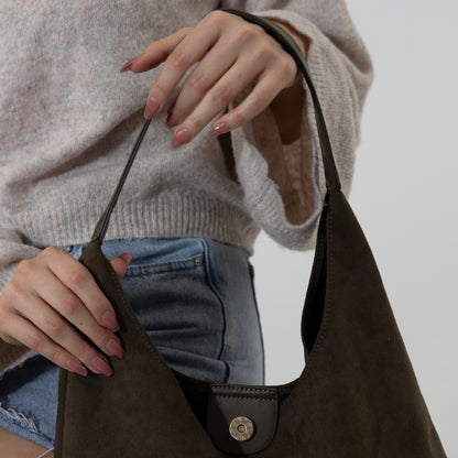 Amoria Bags Sienna Shoulder Bag – Black Vegan Leather